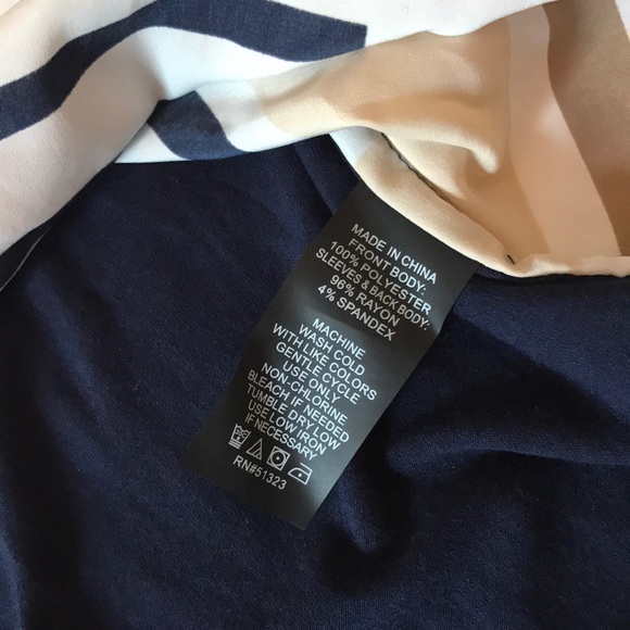 VINCE CAMUTO XS Striped Short Sleeve Shirt - Picture 6 of 8